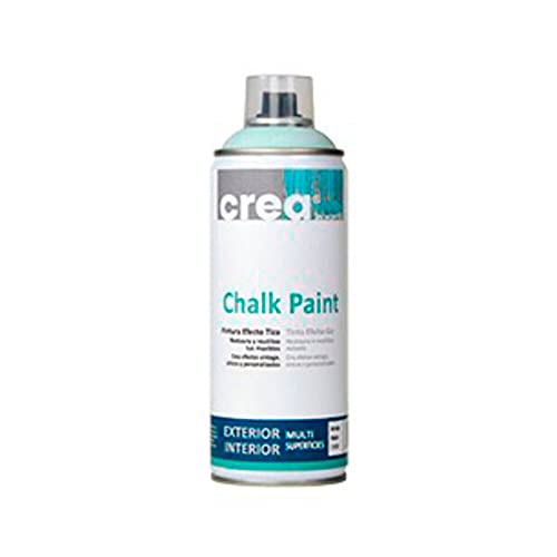 Pintura Mate al Agua en Spray para Efecto Vintage o Envejecido. Chalk Paint en Spray 400ml Gama Crea (Turquesa Vintage)