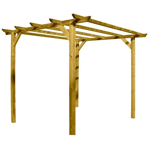 PAPILLON Pergola Madera 3x3 Metros 4 Postes