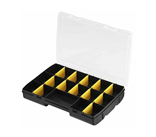 STANLEY STST81680-1 - Organizador básico 17 compartimientos, divisores extraíbles, versátil y resistente