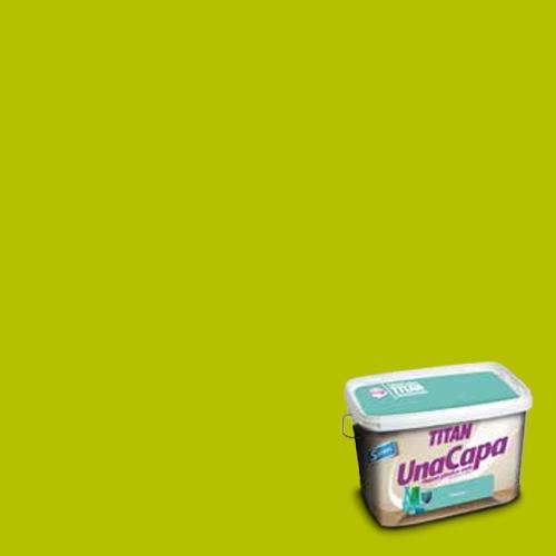 Titan 69635305 - Pintura plástica mate VERDE CLOROFILA Titan UNA CAPA