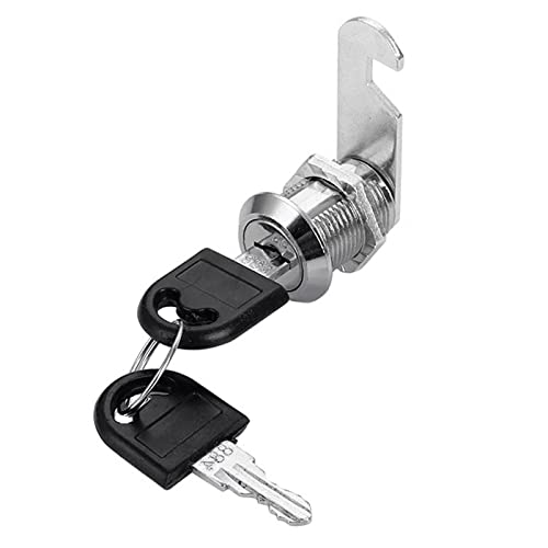TSHAOUN 20mm Drawer Lock，Buzón Lock，2 Piezas Cerradura, de Buzón Cerradura, Armario Cerradura, Cajon Cerradura, Taquilla Cerraduras de Leva 20mm Drawer Lock, Cerradura para Buzón de Seguridad (20 mm)