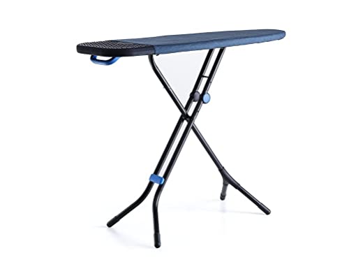 Joseph Joseph Glide Plus - Tabla de planchar para plancha de vapor Fácil de almacenar con funda avanzada, Negro/Azul