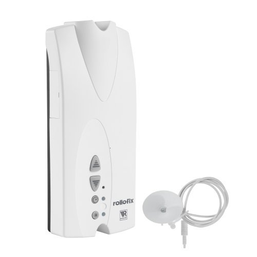 WR Rademacher Rollofix 110360 - Recogedor electrónico con sensor solar, color blanco