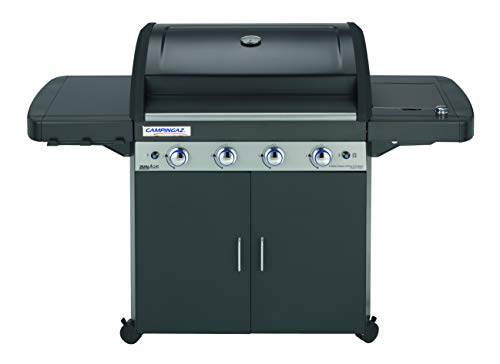 Campingaz 4 Series LS Plus Dual Gas - Barbacoa con 2 parrillas, 4 quemadores de acero inoxidable y 1 de lado