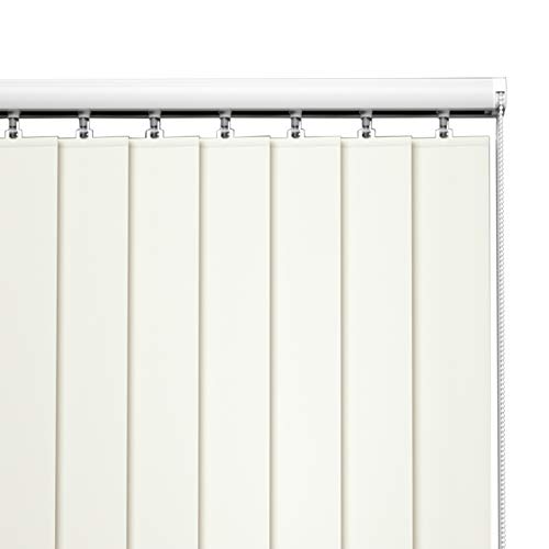 Estor Enrollable Persianas Verticales para Sala de Estar/Cocina/Baño, Persianas Venecianas de Lino con Filtrado de Luz de Privacidad con Accesorios de Instalación, Caída de 105-285 Cm