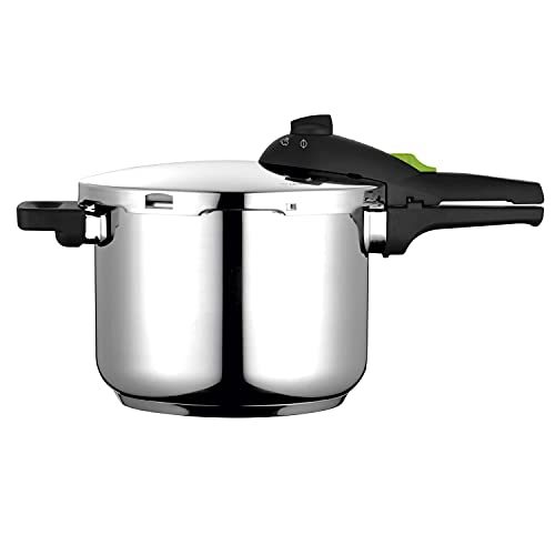 Fagor Rapid Xpress Olla a Presión 6 Litros, Inducción, Express Super Rápida, Acero Inox. 18/10, Todo Tipo Cocinas, Fondo Termo Difusor, 2 Niveles de Presión, 5 Sistemas de Seguridad