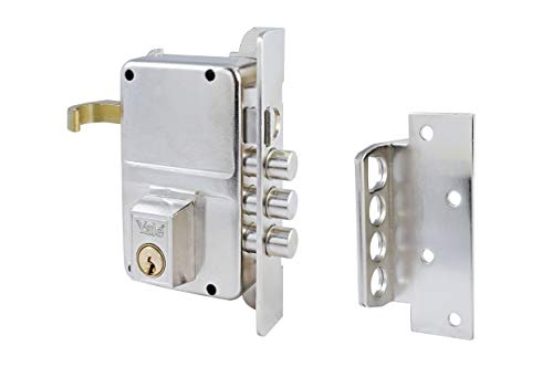 Yale 3010013 Cerradura 8-Hn/Derecha, Niquelado