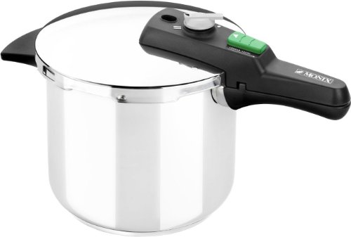 Monix Quick - Olla a Presión Rápida de 6 Litros, Tamaño 22 cm, Color Plateado (Braisogona M560002)