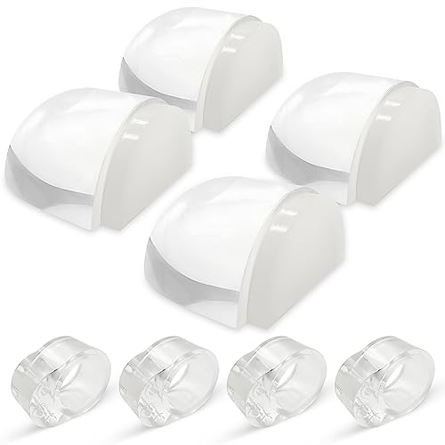 Tope Puerta para Suelo,Topes para Puertas Adhesivo Transparente,Máxima Protección para Pared y Muebles (8PACK)