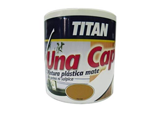 Industrias Titan. S.L 69630134 - Pintura plast mate 750 ml piedra int. mono una capa titan