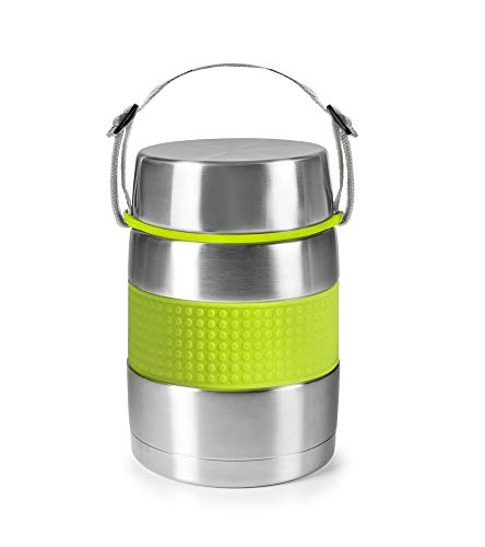 IBILI Termo solidos con Fiambrera, Acero Inoxidable, Multicolor, 1000 ML
