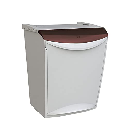 Denox DEN118 Ecosystem Sistema Modular de Reciclaje 25 litros, Marrón, 340x300x423 mm