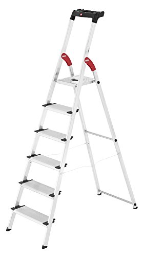 Hailo xxl easyclix - Escalera domestica xxl 6 peldaños 190cm aluminio