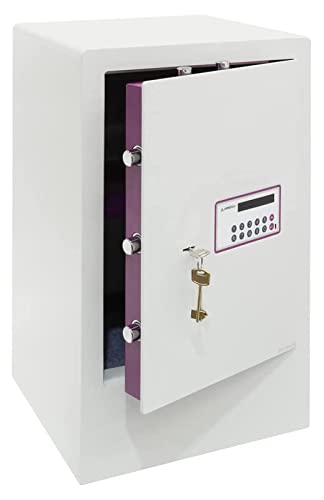 ARREGUI Forma Evolution 150090 Caja fuerte con llave y codigo|Caja de seguridad con Zócalo, apertura con teclado y llave|Caja fuerte electronica para casa, doble seguridad|62 x 38,5 x 36 cm|71L