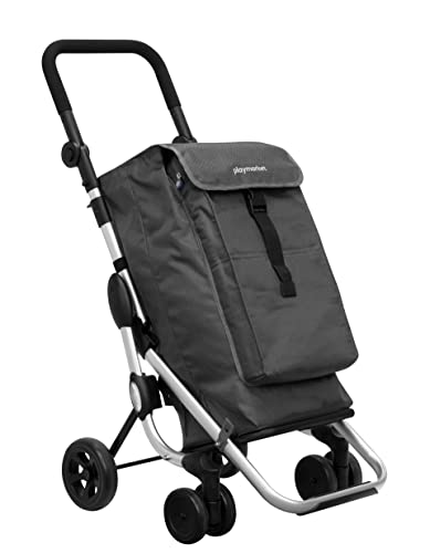Playmarket Carro de la compra Go Up Basic, 110 cm, 39, 5 Litros, Gris Marengo