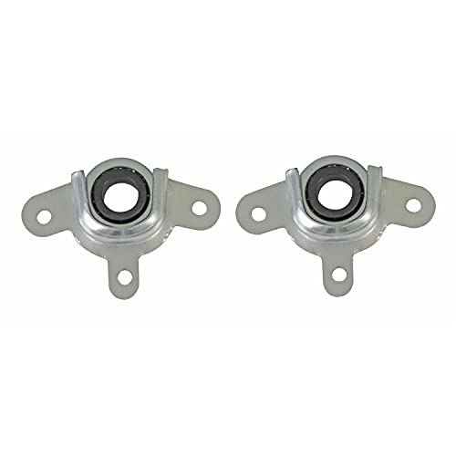 Amig - Soporte y Rodamiento de Acero Zincado para Eje de Persianas Enrrollables | Piezas que Facilitan el Movimiento y Reducen la Fricción | Medidas: 57 x 28 mm | Diámetro Ø28 mm