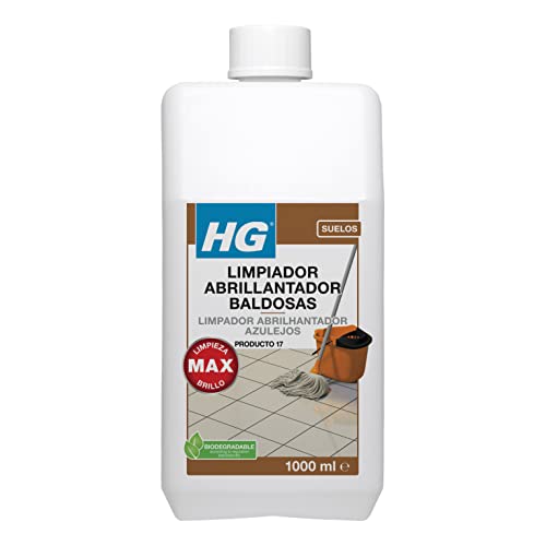 HG 115100130 Limpiador Abrillantador Uso Diario para Baldosas, Blanco, Fruit Punch, 1 litro