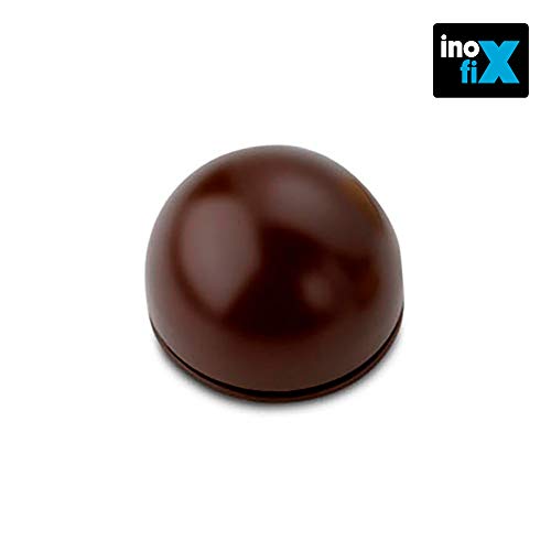 Inofix M57350 - Tope puerta adhesivo flexible 2033 marron 2 unidades