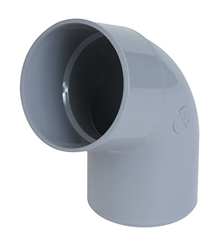 Codo pvc - macho/hembra - 87 grados30 - diámetro 40 mm - nicoll ch8