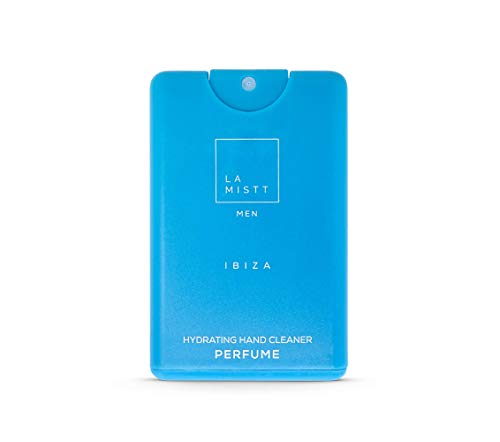 Desinfectante de manos perfumado Ibiza. 1 Ud - 70% alcohol. - Perfume Desinfectante de manos en spray de bolsillo La Mistt