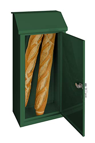 Arregui Panera SP008VR Buzón Individual de Acero para recibir entregas de pan, gran capacidad, verde