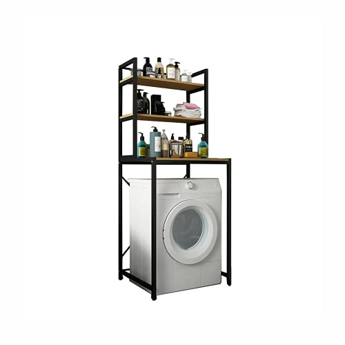 MAGIC SELECT Estantería Superior para Lavadora. Estante Organizador Baño Ahorra Espacio. Estantería Almacenamiento de 3 Niveles de Madera E1 y Acero.