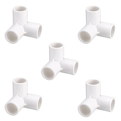 Balacoo Accesorios de Codo PVC Conectores de Tubería de PVC Conector de Codo Tridimensional DIY Estante de PVC Jardín Soporte de Jardín Estructura de Estructura
