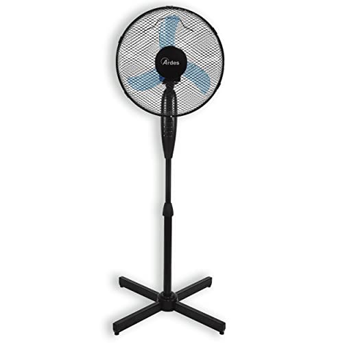 ARDES Ventilador de Pedestal Potente Silencioso 3 Aspas 30 cm Oscilatorio con Altura e Inclinación Regulable Ventilador de Pie Ardes 3 Velocidades Modelo AR5AM35P