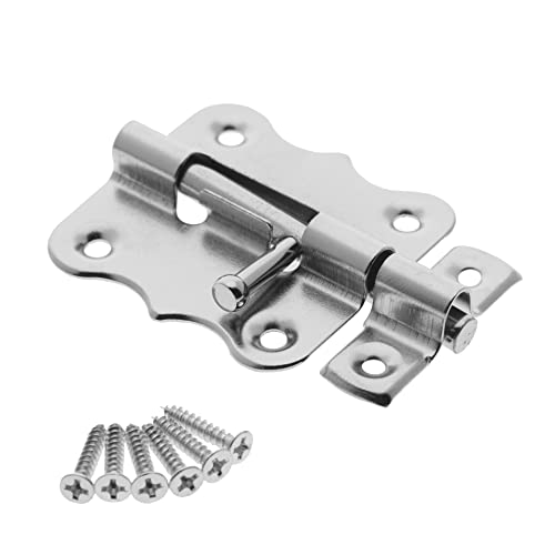 Cerrojo Pestillo de Puerta,ideal para baño habitación dormitorio, Ventana fácil de usar de instalar accesorios incluidos. Seguridad interna del hogar (0.Pasador 40x40)