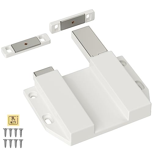 Empuje Abrir la puerta de las Capturas Jiayi 1 Pc Doble Gabinete Abierto Magnético Empuje Capturas Armario pestillo de liberación la cocina Empuje Abridor para la puerta Amortiguación de Gran Armario