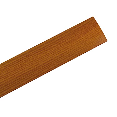 Amig tapajuntas Modelo 3 - Adhesivo - Perfil de unión para suelos - Tira de transición - Color Cerezo - Medidas 820 mm x 4 mm x 0,5 mm - Especial suelos madera, Multicolor, 82 cm