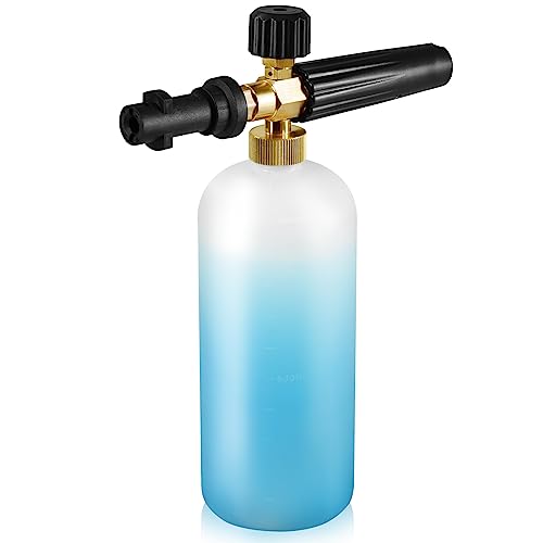 Dispensador de jabón de cañón de espuma de lanza de espuma de nieve ajustable 1L para Karcher K Series K2 K3 K4 K5 K6 K7 Lavadora a presión