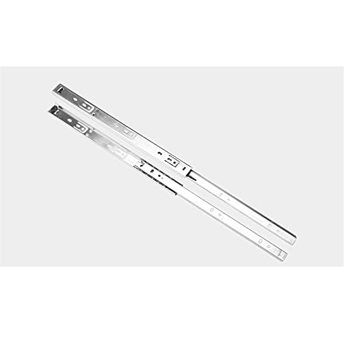 2 rieles de guía para muebles, 2 piezas, armario de cocina, cajón de cocina, accesorios de extensión completa gabinetes suministros de repuesto de dos secciones