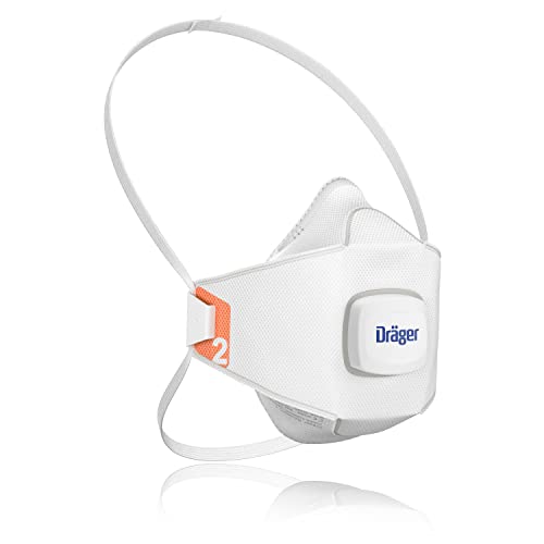 Dräger X-plore 1920 V Mascarilla de protección respiratoria FFP2 | Lote de 10 máscaras anti polvo con válvula | Apta para trabajos de construcción, bricolaje y pintura (M/L)