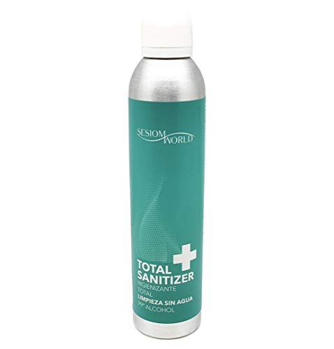 TOTAL SANITIZER higienizante multiusos en spray apto para la ropa con 99% alcohol 300ml sesioMWorld®