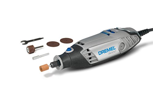 Dremel 3000 Herramienta rotativa 130 W, kit multiherramienta Amazon con 5 accesorios, velocidad variable 10 000-33 000 rpm