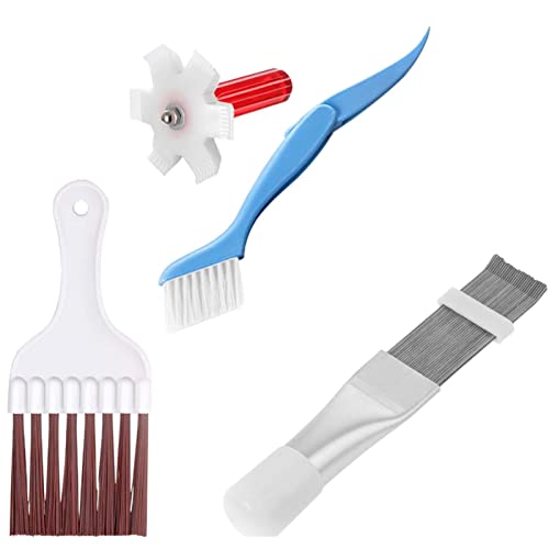 Ruilonghai Peine de Aletas AC, Kit Limpiador de Aletas de Aire Acondicionado, Cepillo de Condensador para Unidades de Aire Acondicionado, Cepillo de batidor de Limpieza de Bobina de refrigerador,