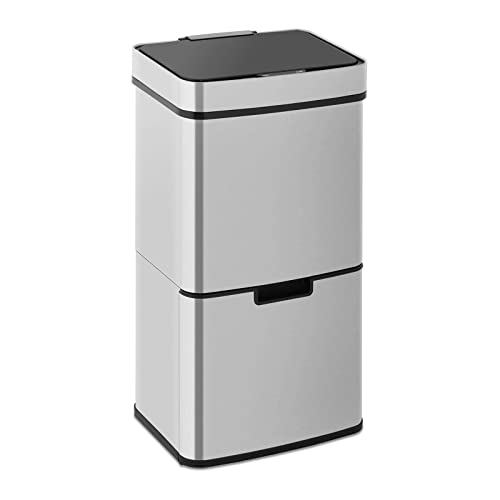 Fromm & Starck Cubo De Basura Con Sensor Papelera Automática STAR_BIN_28 (Volumen total: 67 L, Con 3 contenedores, Funcionamiento a pilas)
