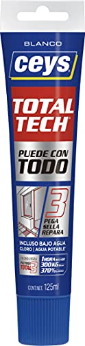 Ceys - Total Tech - Pega Sella y Repara - Blanco - Tubo 125ml