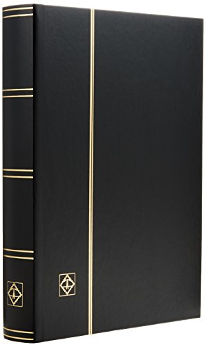 Briefmarken Einsteckbuch BASIC, 64 schwarze Seiten, Einband unwattiert in Schwarz, DIN A4