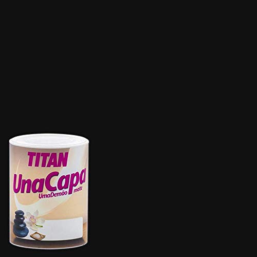 TITAN DECORACION Tn.una Capa Negro 750ml