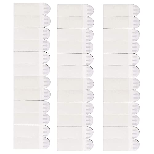 OMIGA Tiras para Colgar Cuadros 100 Piezas Blanco Tiras Adhesivas para Montaje Firme y no Fácil de Caer para Colgar el Marco (4.5 x 1.5 CM/Blanco)