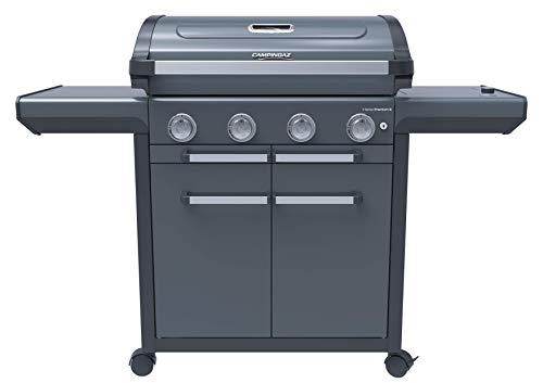 CAMPINGAZ GAS BBQ SERIE 4 PREMIUM S, BARBACOA GAS GRILL CON 4 QUEMADORES DE ACERO INOXIDABLE 13,6KW, 1 QUEMADOR LATERAL