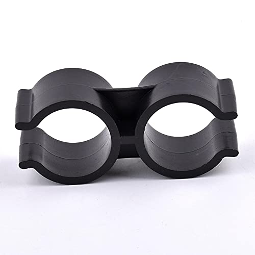 SHIYONG 20 Piezas PVC Doble Tipo U Abrazadera de tubería Conectores de Agua para jardín Accesorios de riego Abrazadera de Abrazadera de tubería de Agua Tipo U Estable