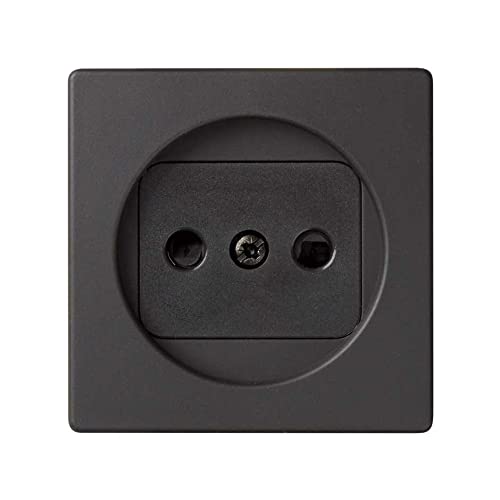 Simon - 82040-38 tapa enchufe bipolar+seguridad s-82 grafito Ref. 6558238230