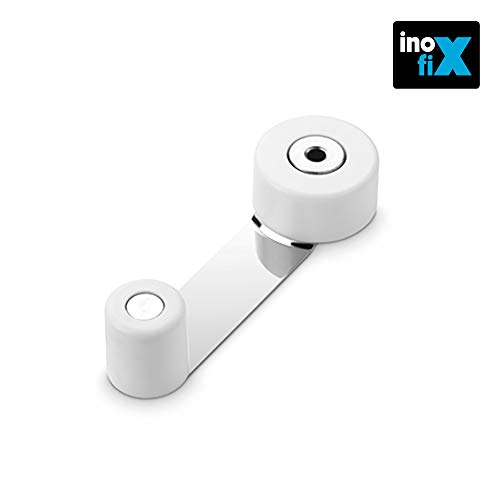 INOFIX 2058-2 - Tope retened.girat.metalico blanco blister