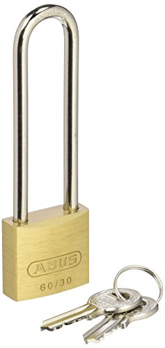 Abus 60/30HB65 KA6031 - Candado latón de 30mm arco extra largo llaves iguales