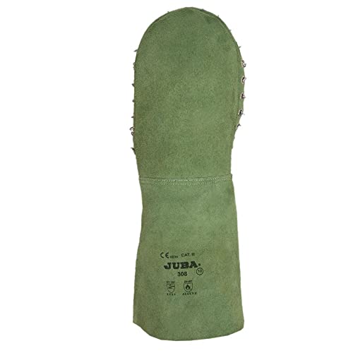 Juba - Manopla termico serraje verde ignifugo