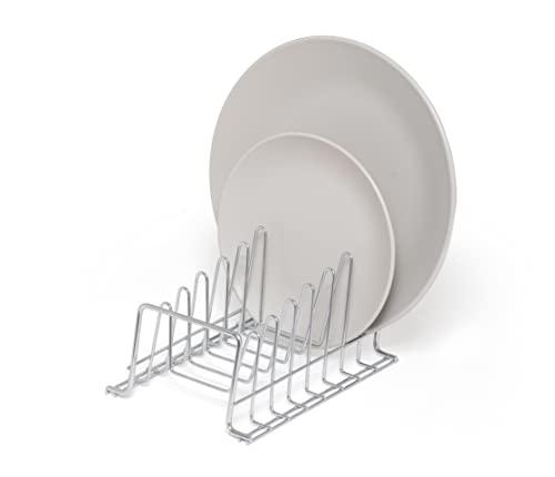 simplywire – Soporte para vajilla/Escurreplatos – Organizador de armarios de Cocina para Almacenamiento – Cromado - Pequeño