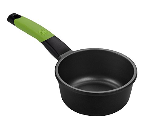 BRA PRIOR - Cazo, 16 cm, aluminio fundido con antiadherente Teflon Classic, apto para todo tipo de cocinas incluida inducción y horno.Libre de PFOA., negro Braisogona_A121470